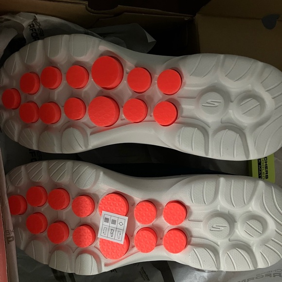 New Skechers GoWalk 6 Spring Horizon navy with coral accents - Picture 4 of 7